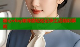 糖心vlog咖绿茵轻松记录生活精彩瞬间