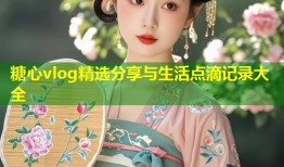 糖心vlog精选分享与生活点滴记录大全