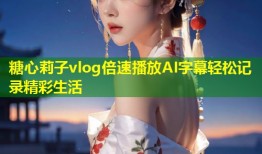糖心莉子vlog倍速播放AI字幕轻松记录精彩生活