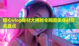 糖心vlog身材大揭秘全网最美身材排名盘点