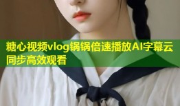 糖心视频vlog锅锅倍速播放AI字幕云同步高效观看