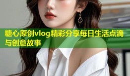 糖心原创vlog精彩分享每日生活点滴与创意故事