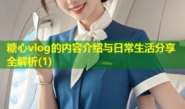 糖心vlog的内容介绍与日常生活分享全解析(1)