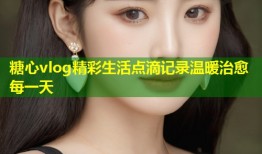 糖心vlog精彩生活点滴记录温暖治愈每一天