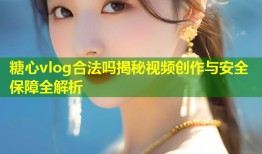 糖心vlog合法吗揭秘视频创作与安全保障全解析
