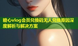 糖心vlog会员兑换码无人兑换原因深度解析与解决方案