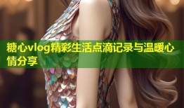糖心vlog精彩生活点滴记录与温暖心情分享
