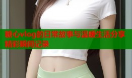 糖心vlog的日常故事与温暖生活分享精彩瞬间记录