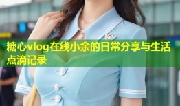糖心vlog在线小余的日常分享与生活点滴记录