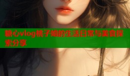糖心vlog桃子姐的生活日常与美食探索分享