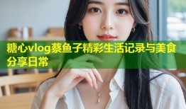 糖心vlog蔡鱼子精彩生活记录与美食分享日常