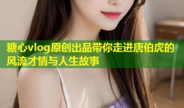 糖心vlog原创出品带你走进唐伯虎的风流才情与人生故事