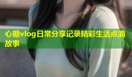 心糖vlog日常分享记录精彩生活点滴故事