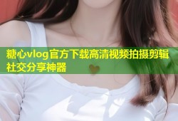 糖心vlog官方下载高清视频拍摄剪辑社交分享神器
