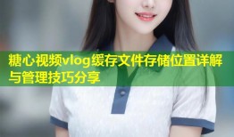 糖心视频vlog缓存文件存储位置详解与管理技巧分享
