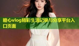 糖心vlog精彩生活记录与分享平台入口页面