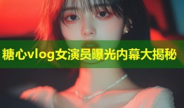 糖心vlog女演员曝光内幕大揭秘