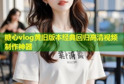 糖心vlog黄旧版本经典回归高清视频制作神器