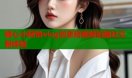 糖心小阿悄vlog创意短视频拍摄社交新体验
