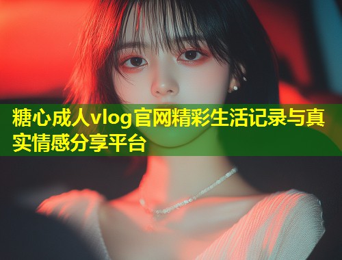糖心成人vlog官网精彩生活记录与真实情感分享平台