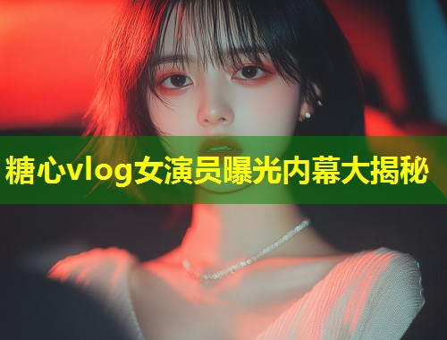 糖心vlog女演员曝光内幕大揭秘