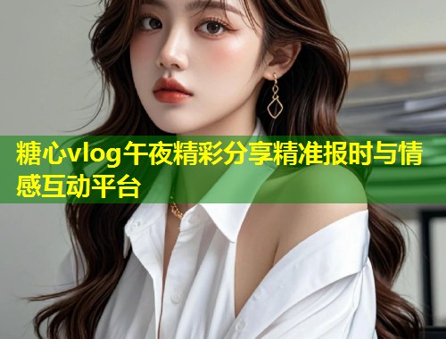 糖心vlog午夜精彩分享精准报时与情感互动平台